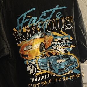 Universal Black Fast & Furious Graphic Tee